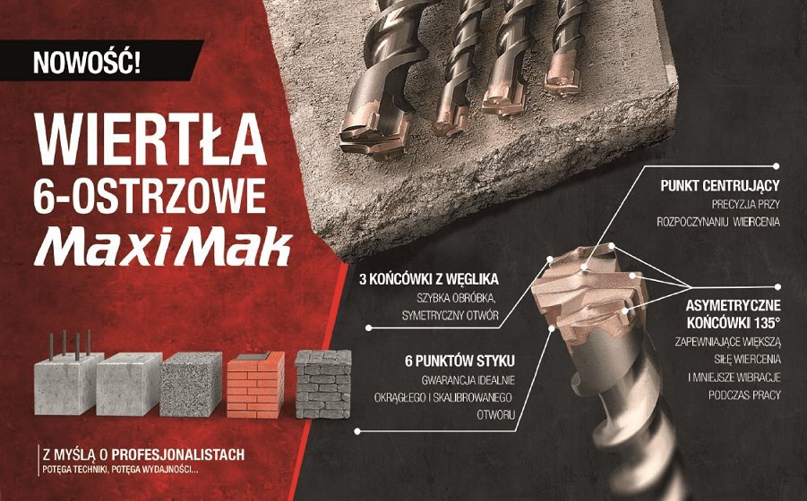 MAKITA VRTÁK SDS MAX 18x 400x 540mm MAXI MAK 6-FLÉT.