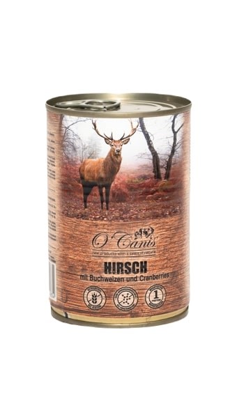 O CANIS psí konzerva- mokré krmivo- jelen s pohankou - 400 g