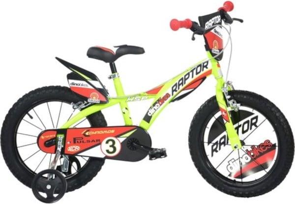 Dino bikes 614 Raptor žlutá 14  dětské kolo