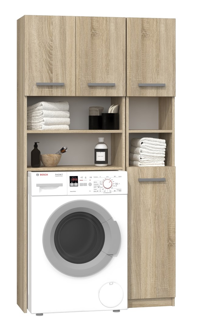 Topeshop ZESTAW MARPOL SON bathroom storage cabinet Oak