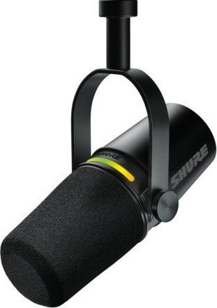 Shure MV7+-K-BNDL - řečnický pultík/hlasový mikrofon s konektorem XLR/USB-C, černý + stolní stojan GATOR