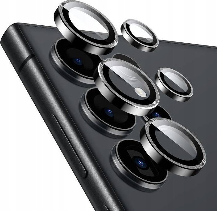 CRONG Tvrzené sklo pro Samsung Galaxy S24 Ultra Objektiv fotoaparátu Black