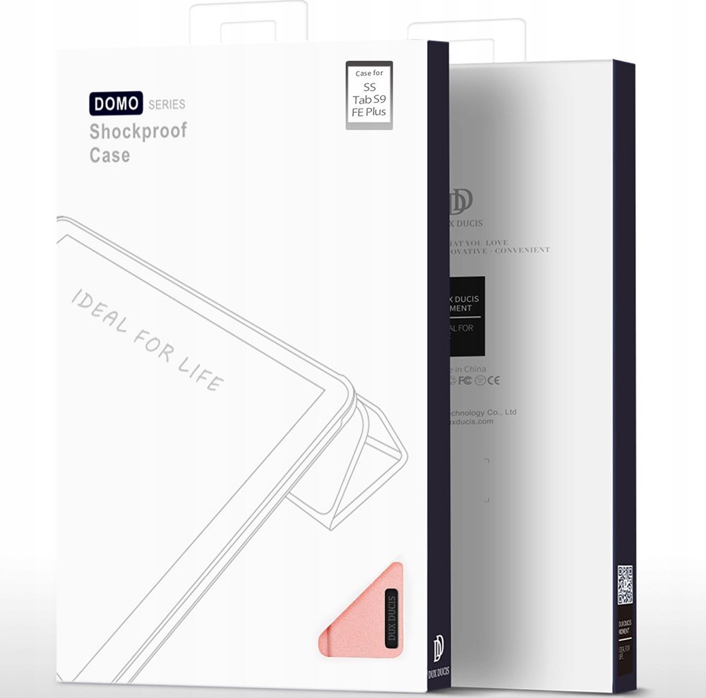 Dux Ducis Pouzdro na tablet Dux Ducis Domo na Samsung Galaxy Tab S9 FE+ Plus růžové