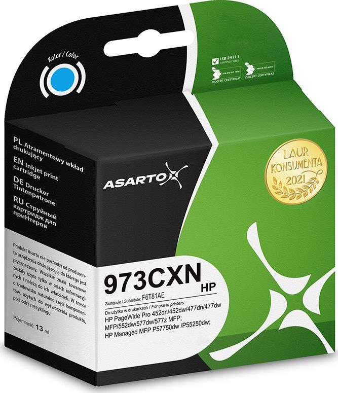 Inkoust Asarto F6T81AE pro HP 973CXN