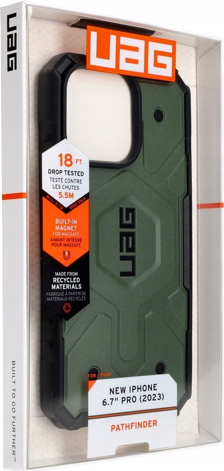 Pouzdro UAG  Pathfinder MagSafe pro iPhone 15 Pro Max - zelené