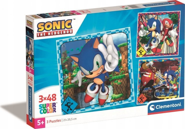 Clementoni Puzzle 3x48 dílků Sonic