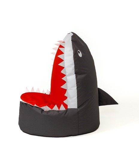 Sako taška pouf Shark black XXL 100 x 60 cm