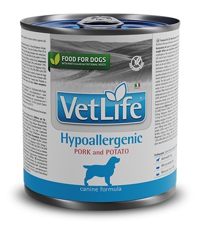 FARMINA Vet Life hypoalergenní vepřové a bramborové - vlhké krmivo pro psy - 300 g
