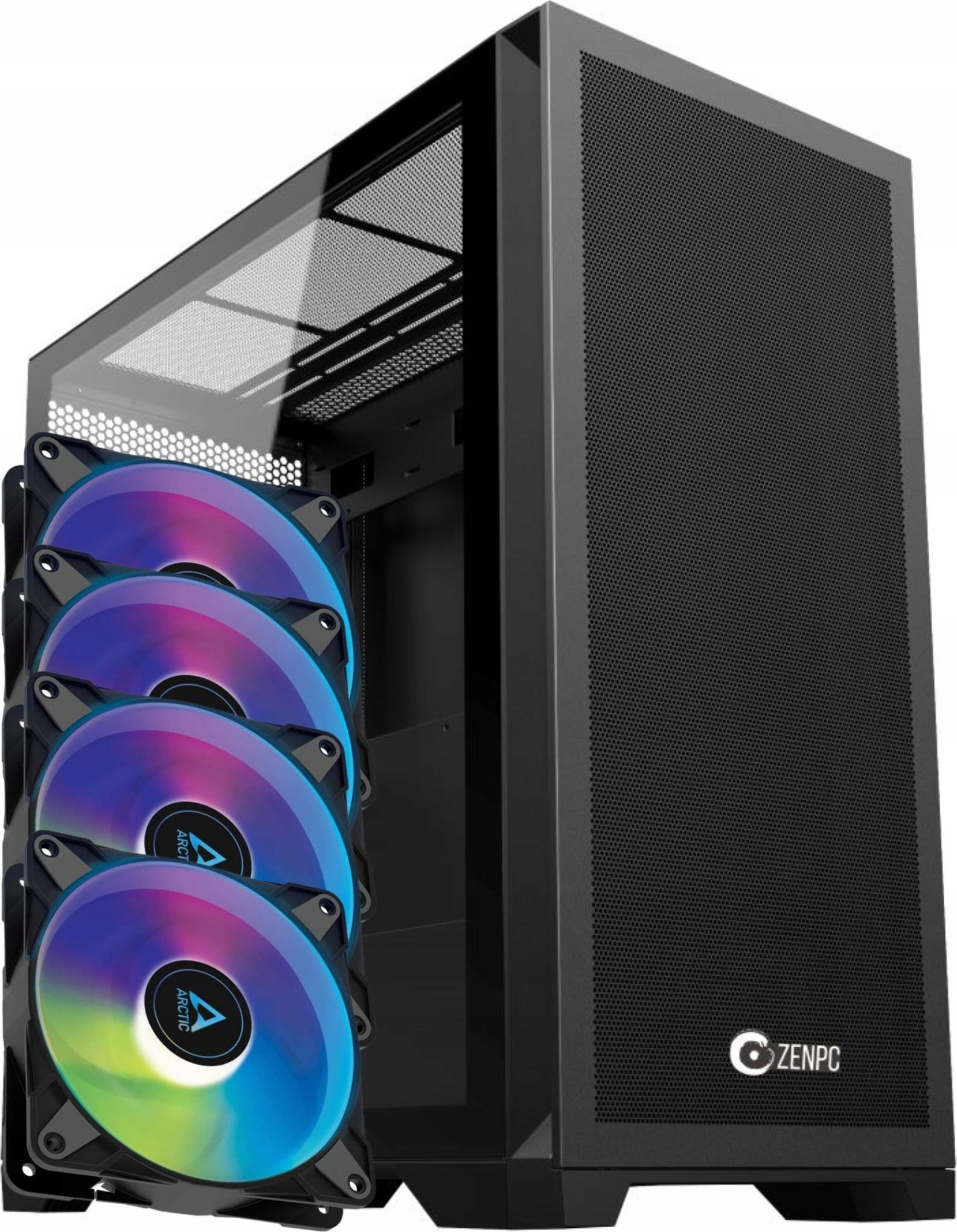 Zenpc Síťové pouzdro Z9 + 4 ventilátory ARGB (ZEN.Z9.01.BK.4A)