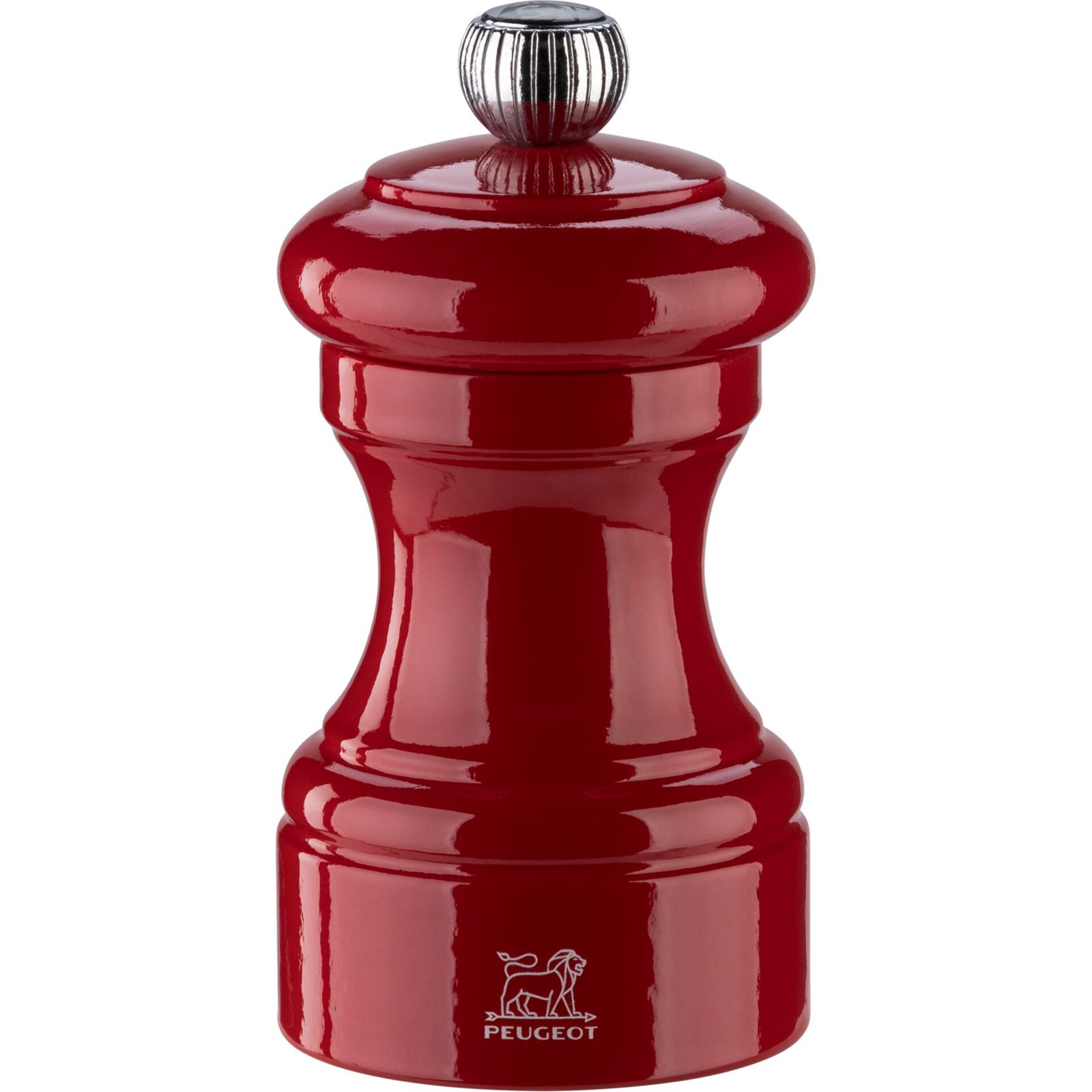 Peugeot Bistro Salzmühle 10 cm Passionsrot lackiert Holz