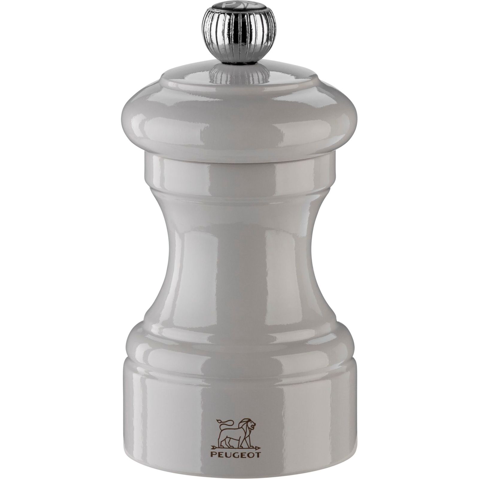 Peugeot Bistro Pfeffermühle 10 cm Perlgrau lackiertes Holz