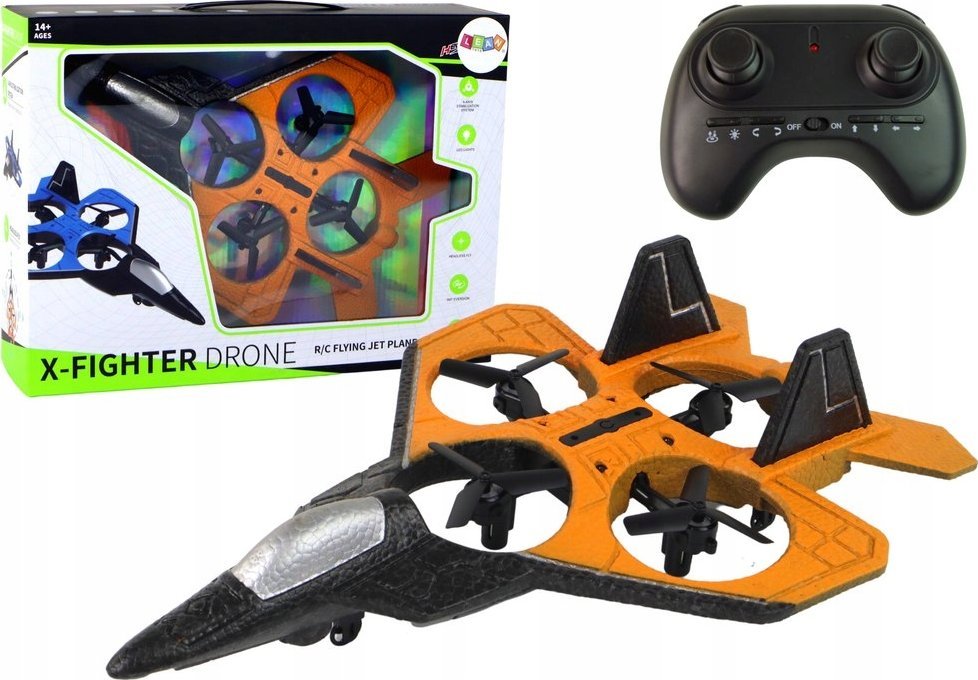 NoName Dálkově ovládané letadlo RC dron oranžový 16081