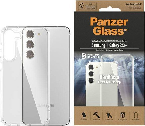 PanzerGlass HardCase - Clear Edition - zadní kryt pro mobilní telefon - termoplastický polyuretan (TPU) - průhledná - pro Samsung Galaxy S23+