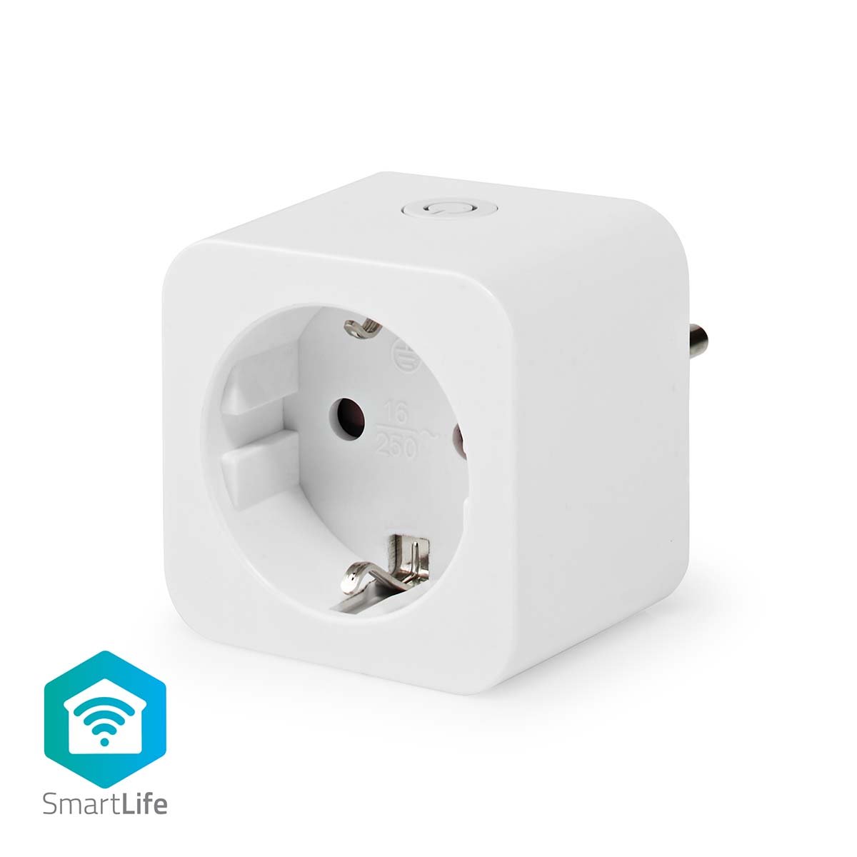 Nedis WIFIP121FWT - Wi-Fi | Měřič výkonu | 3680 W | Type F (CEE 7/3) | 0 - 55 °C | Bílá