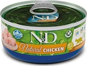 FARMINA N&D Cat Natural Chicken - mokré krmivo pro kočky - 140 g