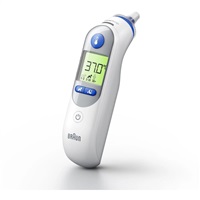 Braun IRT6525 Elektronický teplomer Kontaktný teplomer Biele ušné gombíky