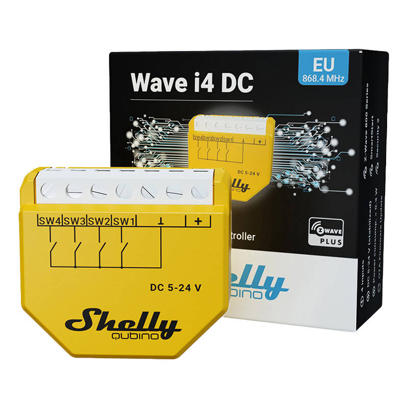 Shelly Qubino Wave i4 DC, vypínač