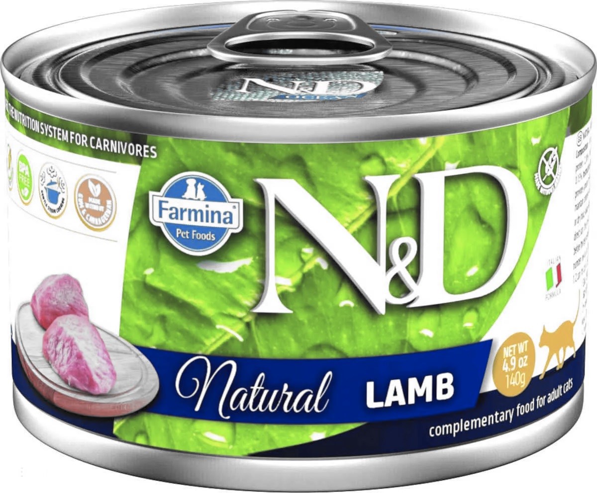 FARMINA N&D Cat Natural Lamb - vlhké krmivo pro kočky - 140 g