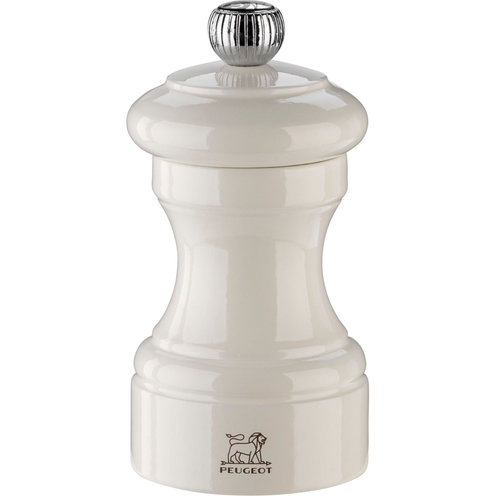 Peugeot Bistro Salzmühle 10 cm Elfenbein lackiert Holz