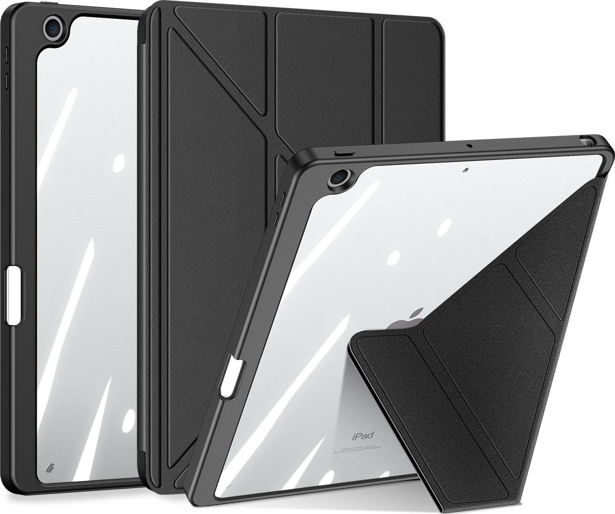 Dux Ducis Pouzdro na tablet Magi pro iPad 10,9  2022 (10. generace) s držákem stylusu, chytrým krytem a stojánkem, černé