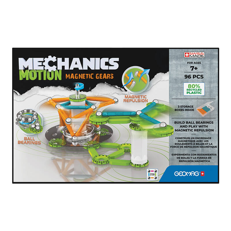 Mechanics Motion Magnetic Gears 96 dielikov GEOMAG GEO-767 magnetické kocky.