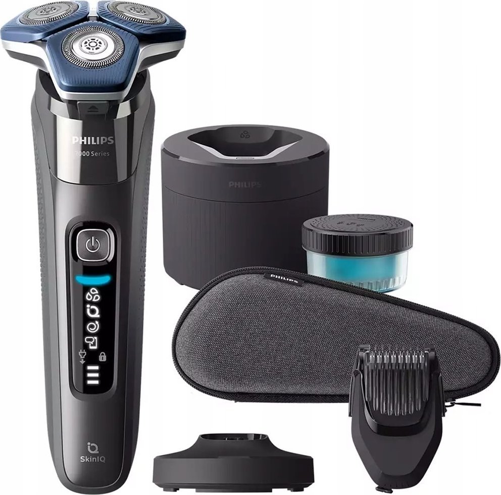 Philips SHAVER Series 7000 S7887/58 pánský holicí strojek Rotační holicí strojek Zastřihovač Chrom