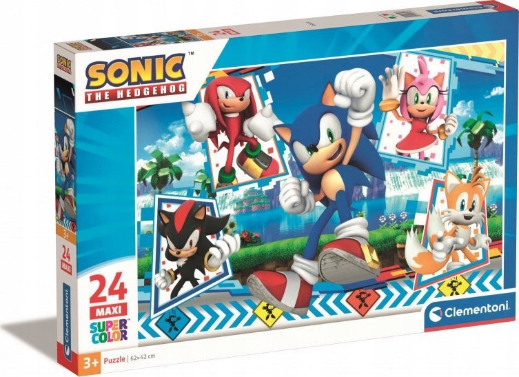 Clementoni Puzzle 24 dílků Maxi Sonic