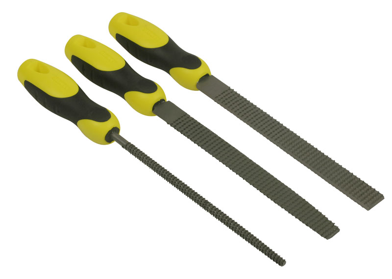 Stanley Sada plochých kulatých a půlkulatých rašplí 200 mm, 3 ks. (0-22-477)