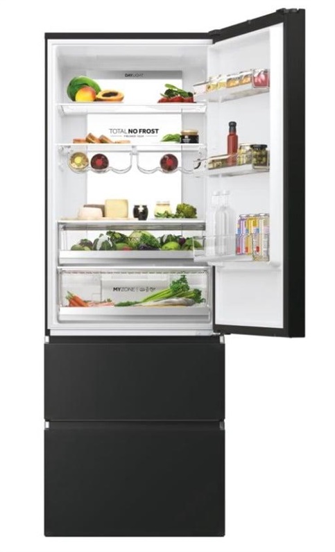 HAIER 3D 70 SERIE 7 HTW7720ENPT CHLADNIČKA S MRAZÁKEM VOLNĚ STOJÍCÍ 483LT E ČERNÁ
