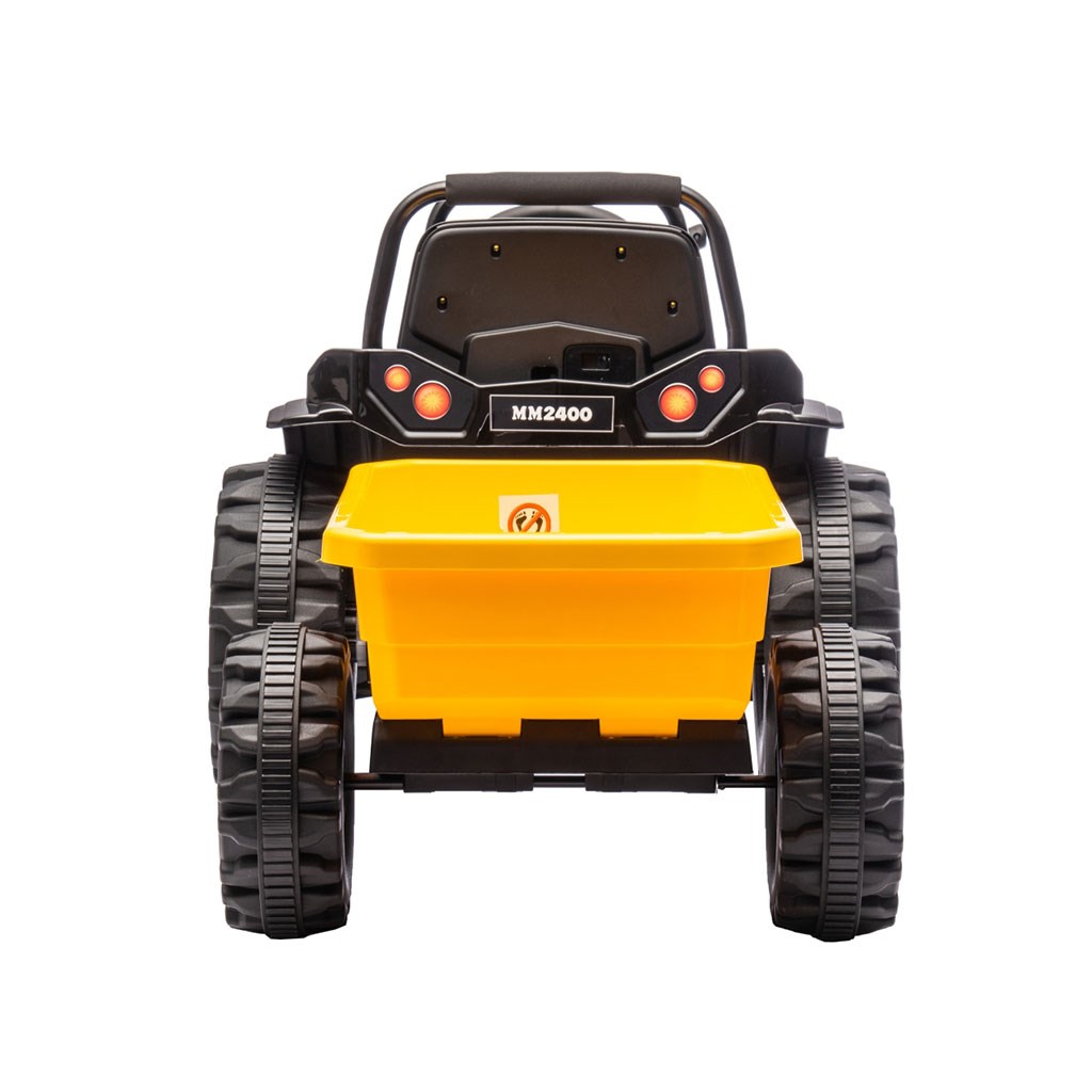 Elektrický traktor s vlečkou Milly Mally Farmer žlutý