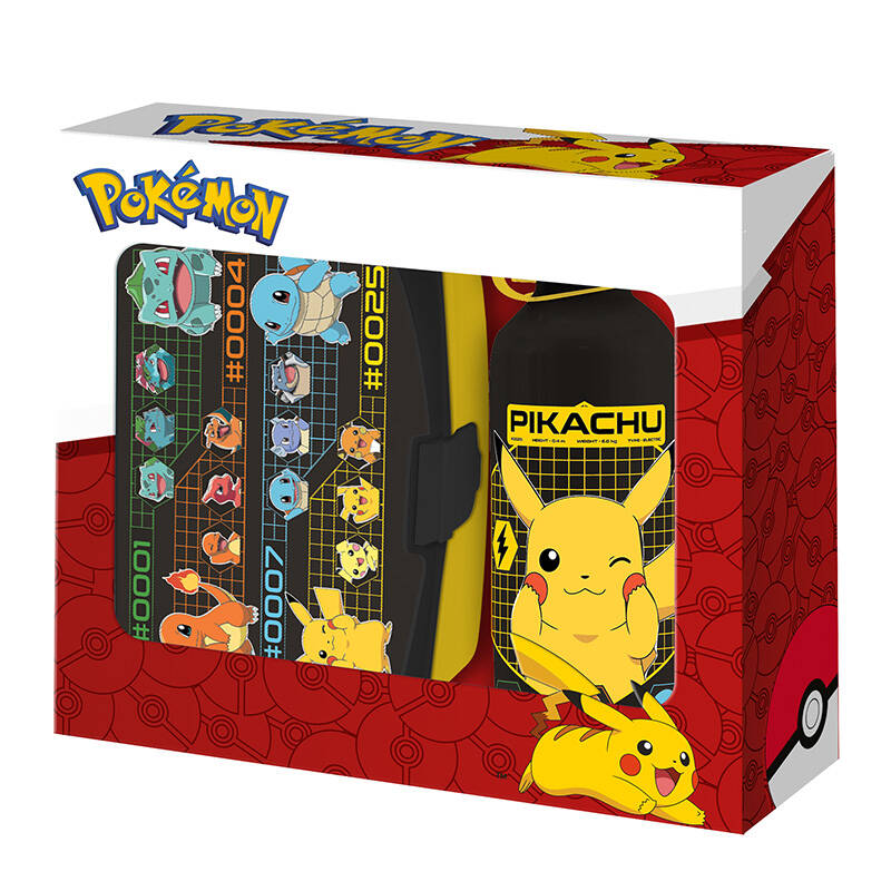 Krabička na desiatu a fľašu na vodu Pokemon KiDS Licensing.