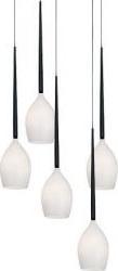 Azzardo Závěsná lampa IZZA 5 bílá závěsná lampa (MD1288A-5WSHINYWHITE) - Azzardo - lustr