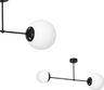 Stropní svítidlo Milagro Stropní svítidlo LIMA BLACK 2xE14 (MLP6526) - Eko-Light