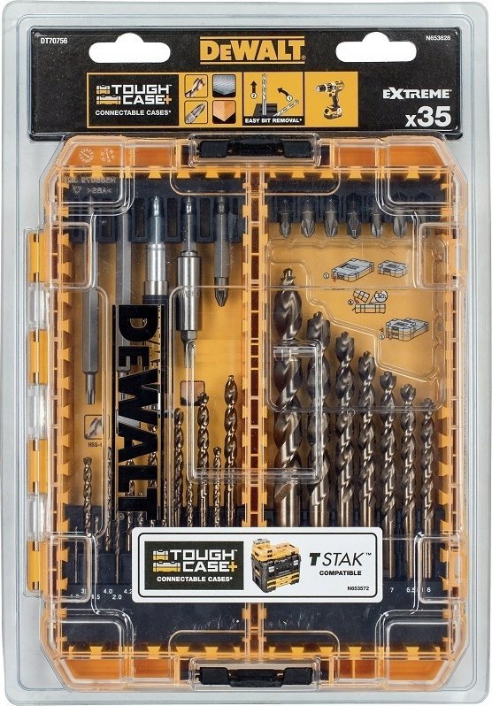 Vrták Dewalt Sada vrtáků Dewalt a vrtáku do kovu 35 ks. - DT70756-QZ