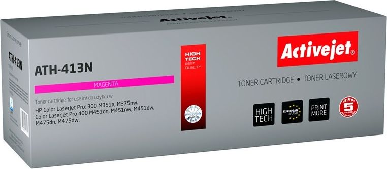 Activejet Toner Toner Activejet Activejet ATH-413N (nahrazuje HP 305A CE413A; Supreme; 2600 stran; červený)