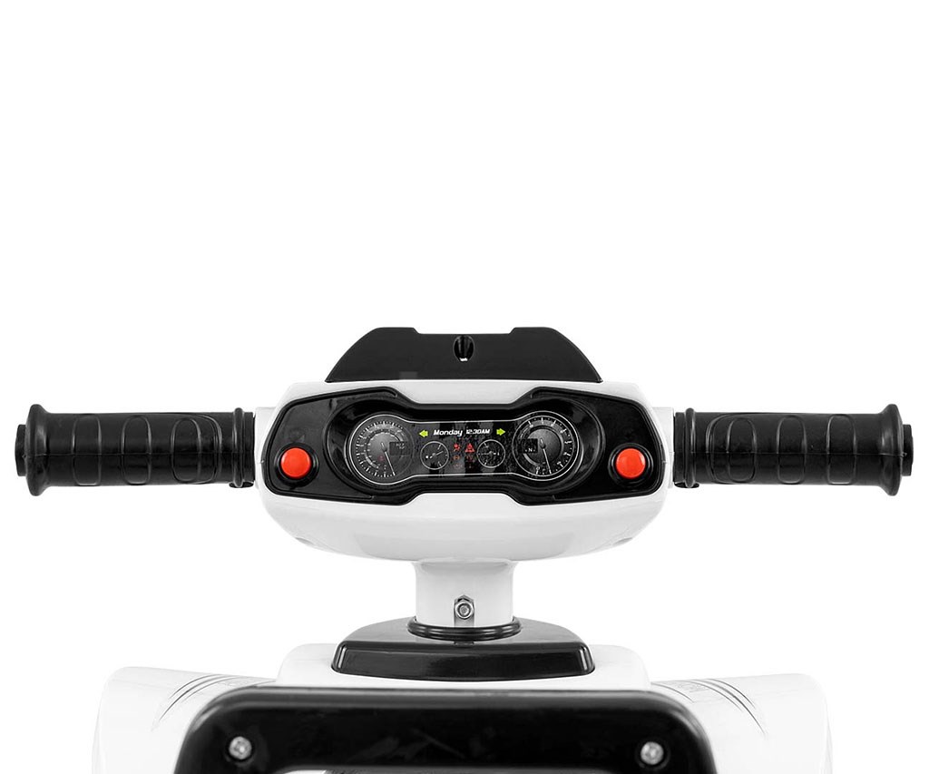 Dětské odrážedlo se zvukem Čtyřkolka Milly Mally Monster White