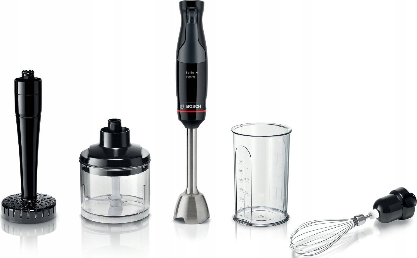 Bosch Serie 4 MSM4B623 mixér 0,6 l Ponorný mixér 1000 W Antracit, Průhledná