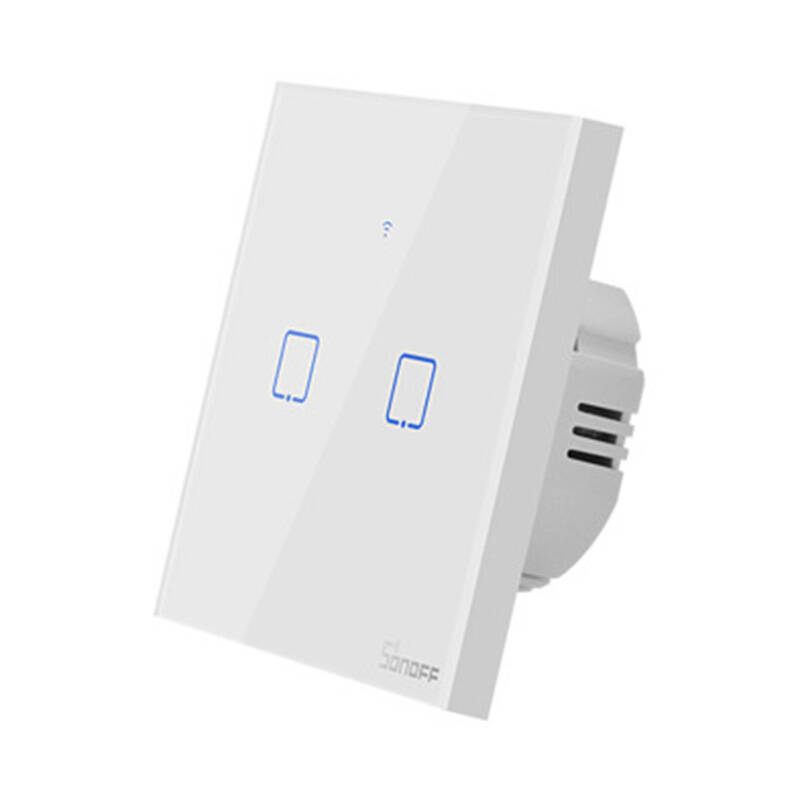 Šikovný spínač WiFi + RF 433 Sonoff T1 EU TX (2-kanálový)