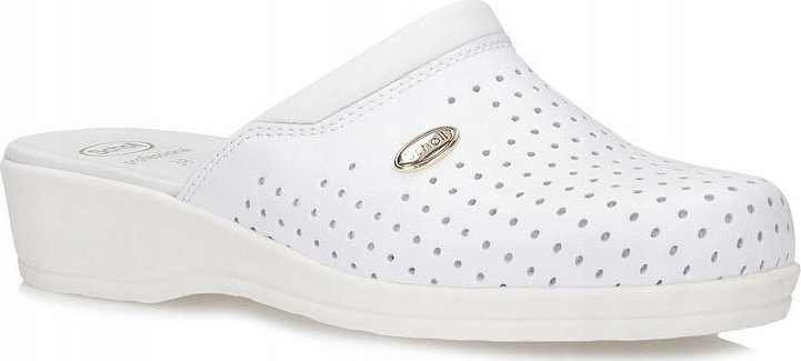 Scholl Clog Backguard - unisex white clogs  size 38