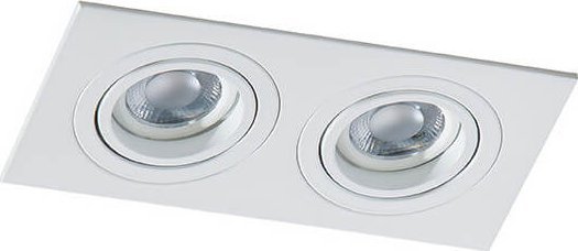Azzardo Vestavné svítidlo CARO 2 SQUARE bílá (AZ 2436 | SN-6812S-WH) - AZZARDO