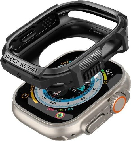 Spigen Pouzdro Tough Armor, černé - Apple Watch Ultra 49mm
