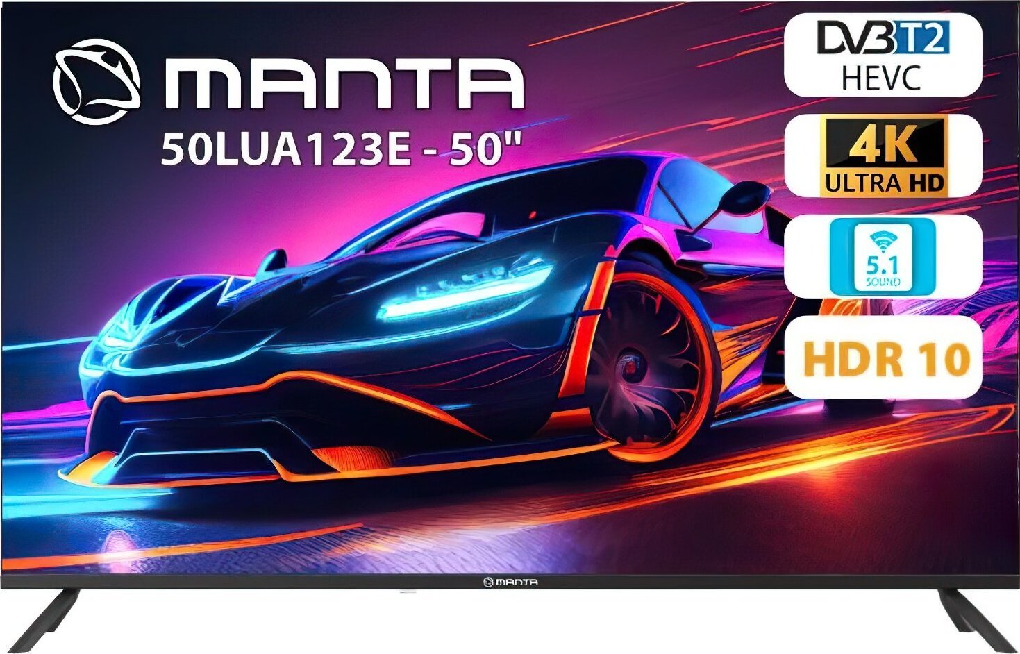 MANTA 50LUA123E, Smart LED TV 50  4K UHD