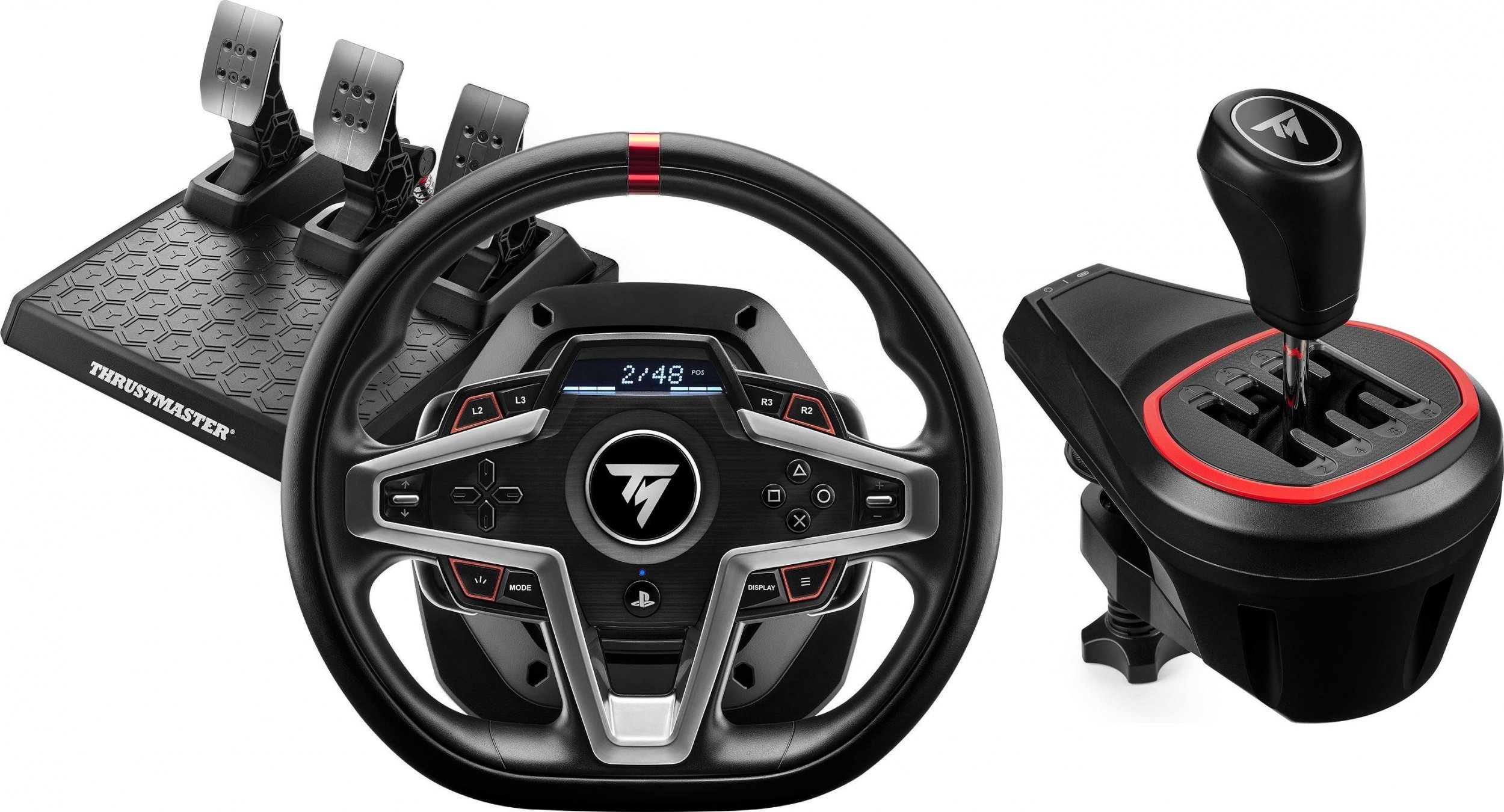 Thrustmaster Volant T248 pro PC/PS4/PS5 (4160783) + páčka TH8S (4060256)