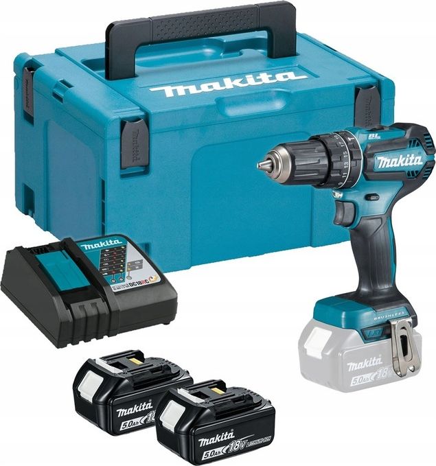Makita DHP485RTJ 18V akumulátorová vrtačka/šroubovák 2 x 5Ah baterie
