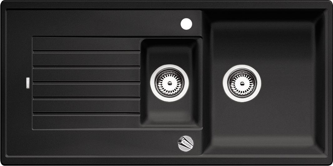 Blanco Zia 6 S Silgranit PuraDur Anthracite oboustranný dřez, automatická zátka.