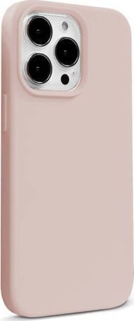 CRONG Barevný magnetický kryt pro iPhone 14 Pro, pískově růžový