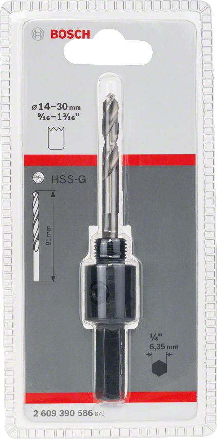 Bosch Adaptér HSS-G 1/2  14-30 mm (1/4  6hranný) (2609390586)