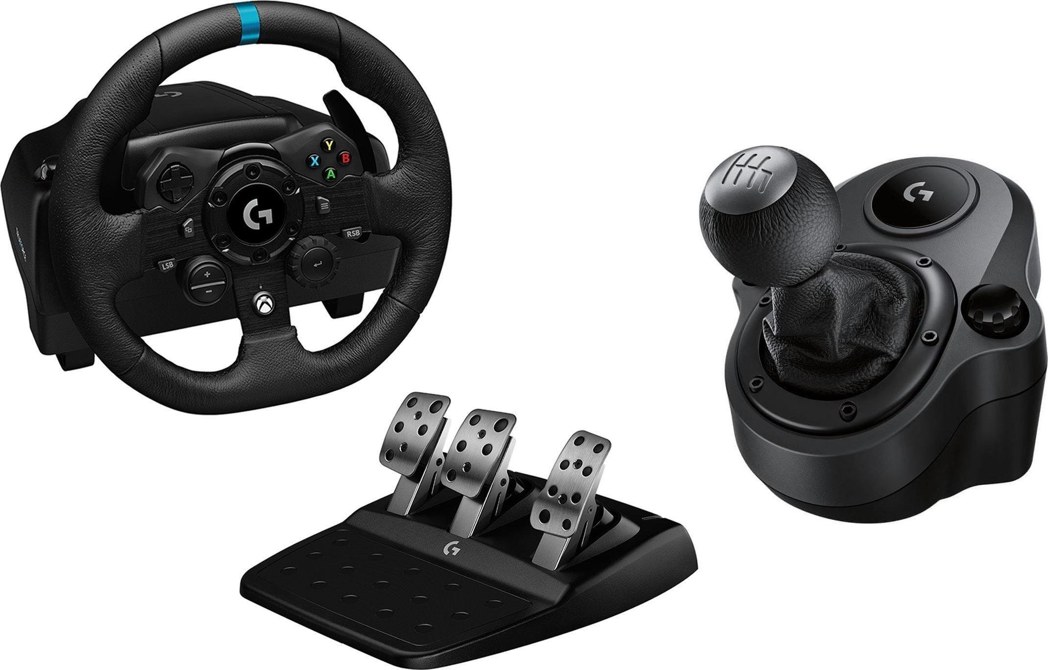 Logitech Volant G923 pro Xbox Series X|S/Xbox One/PC (941-000158) + řadicí páka G29, G920 Driving Force (941-000130)