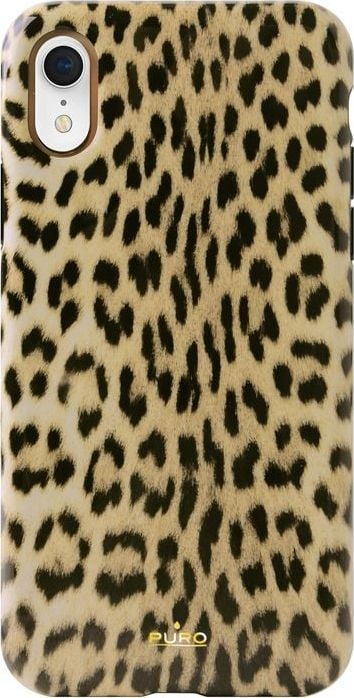 Puro Kryt Glam s leopardím vzorem pro iPhone XR (leo 1) limitovaná edice
