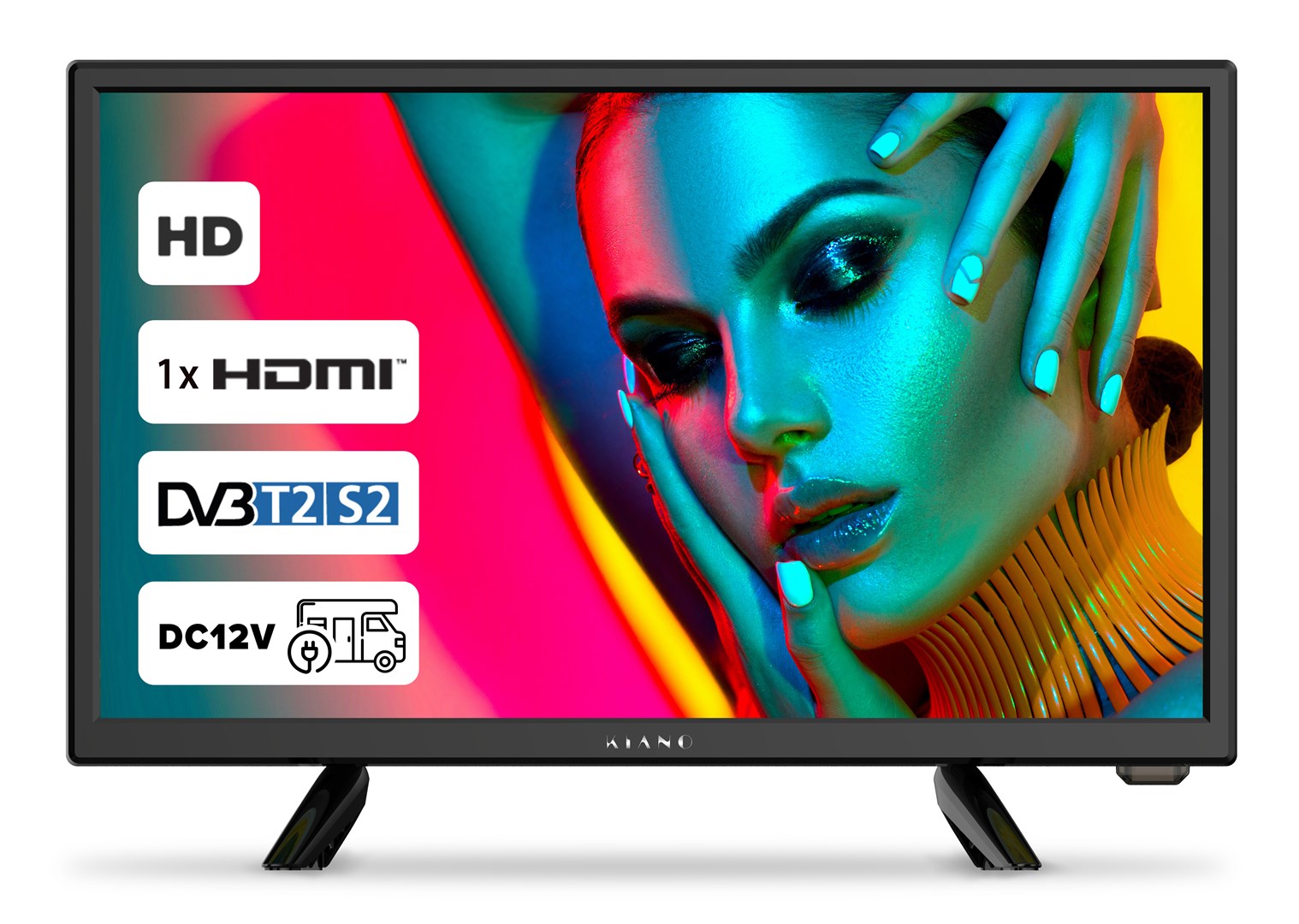 TV Kiano Slim 19  HD Ready, D-LED, DVB-T2